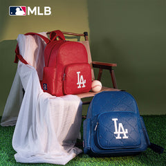 MLB Los Angeles Dodgers Sports Baseball Backpack-Blue