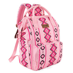2024 New Wrangler Aztec Southwestern Pattern Dual Sided Print Multi-function Backpack
