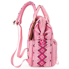 2024 New Wrangler Aztec Southwestern Pattern Dual Sided Print Multi-function Backpack