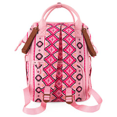 2024 New Wrangler Aztec Southwestern Pattern Dual Sided Print Multi-function Backpack