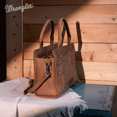 Wrangler Embroidered Boot Scroll Crossbody Purse