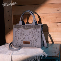 Wrangler Embroidered Boot Scroll Crossbody Purse