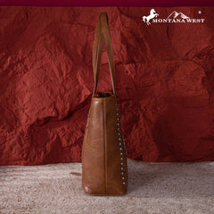 Montana West Aztec Embroidered Collection Concealed Carry Tote