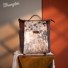Wrangler Genuine Hair-On Cowhide Convertible Backpack