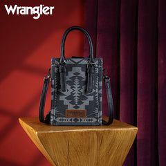 Wrangler All-Over Aztec Print Canvas Phone Purse