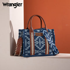 Wrangler Aztec Print Tote Bag Set