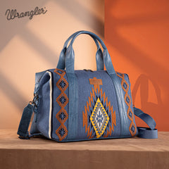 Wrangler Aztec Knitted Duffle Bag