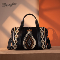 Wrangler Aztec Knitted Duffle Bag