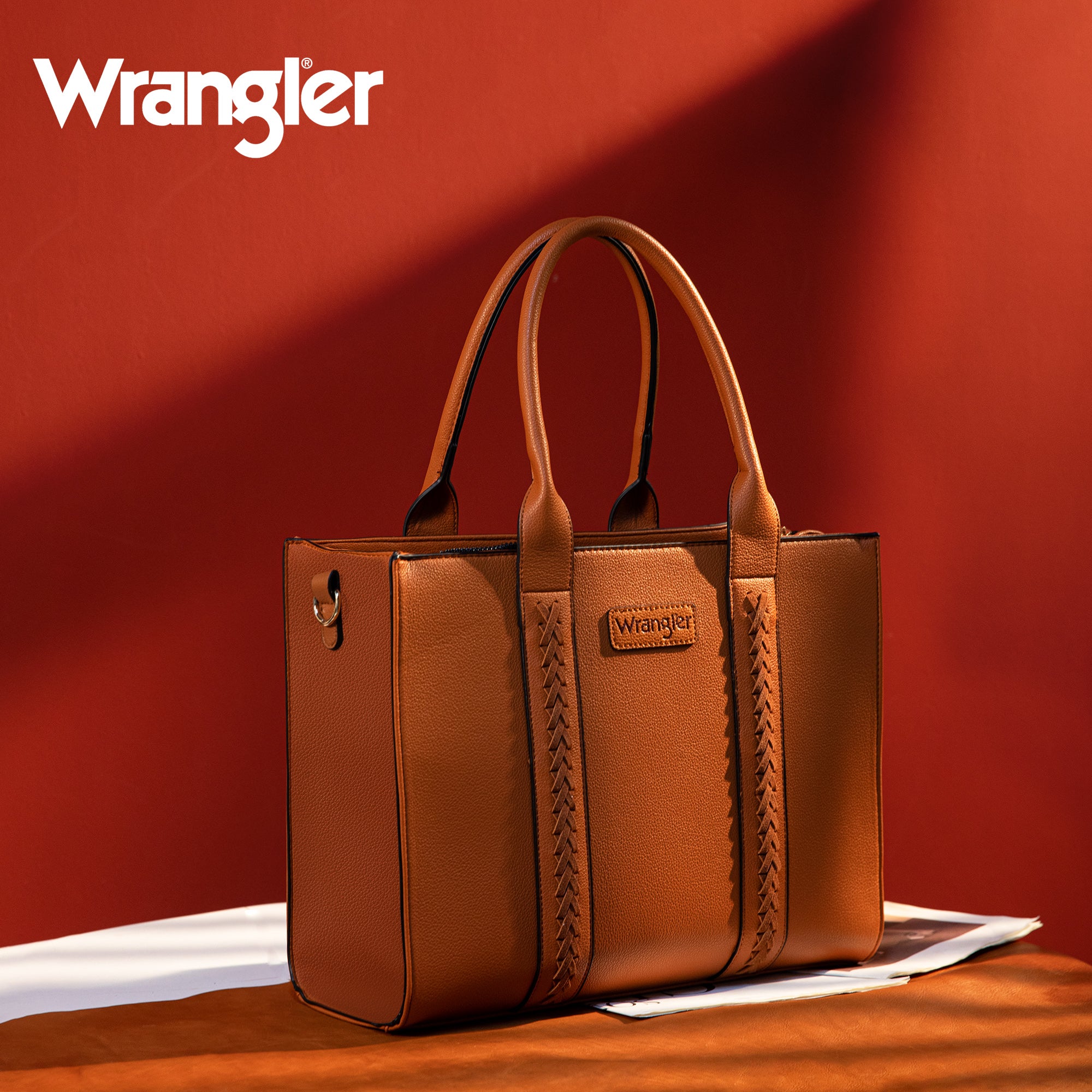 Wrangler Tote Bag for Women Zipper Shoulder Handbag - Cowgirl Wear