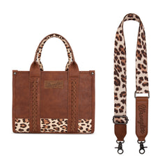 Wrangler Concealed Carry Leopard/Crocodile/Cow Pattern Tote/Crossbody Bag
