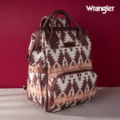 2024 New Wrangler Aztec Southwestern Pattern Dual Sided Print Multi-function Backpack