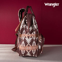 2024 New Wrangler Aztec Southwestern Pattern Dual Sided Print Multi-function Backpack
