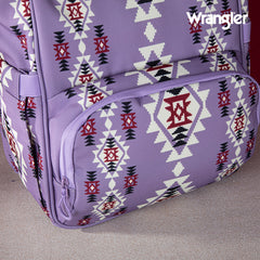 2024 New Wrangler Aztec Southwestern Pattern Dual Sided Print Multi-function Backpack-Lavender