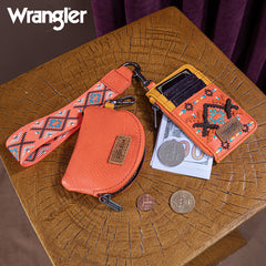 Wrangler Aztec Embroidered Whipstitch Tote Bag Set
