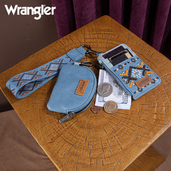 Wrangler Aztec Embroidered Whipstitch Tote Bag Set