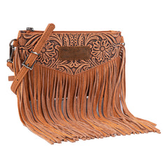Wrangler Vintage Floral Tooled Collection Fringe Crossbody