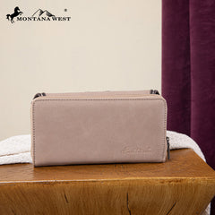 Montana West Cut-out Embroidered Wallet