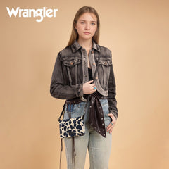 Wrangler Cow Print Crossbody Purse