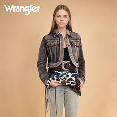 Wrangler Cow Print Crossbody Purse