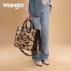 Wrangler Multi-Pocket Western Work Laptop Tote Bag