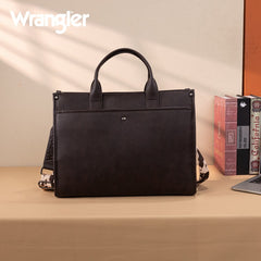 Wrangler Multi-Pocket Western Work Laptop Tote Bag
