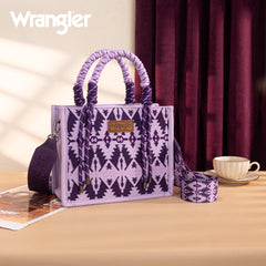 Wrangler Southwestern Print Rope Tote Bag