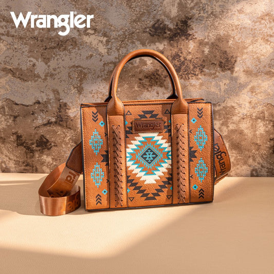 Wrangler Aztec Pattern Print Tote Bag