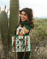 Wrangler Southwestern Print Rope Tote Bag