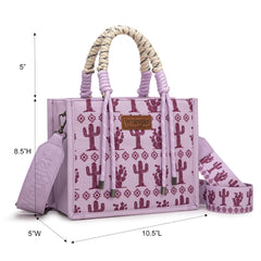 Wrangler Southwestern Print Rope Tote Bag