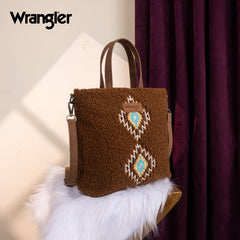 Wrangler Sherpa Aztec Sherpa Tote Bag