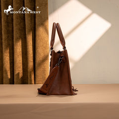 Montana West Tooled Concho Concealed Carry Tote Bag