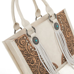 Montana West Tooled Concho Concealed Carry Tote Bag