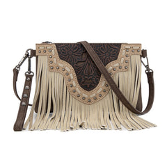 Trinity Ranch Floral Tooled Crossbody Purse