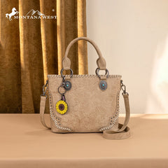Montana West Embossed Collection Tote Bag Set