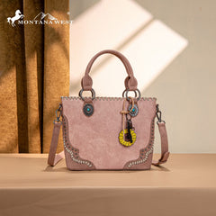 Montana West Embossed Collection Tote Bag Set