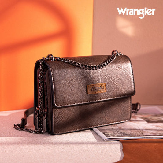 Wrangler Vintage Flap Crossbody Purse