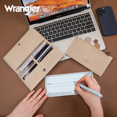 Wrangler Long Wallet with Detachable Zipper Pocket