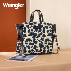 Wrangler Cow Print Concealed Carry Tote Bag