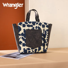 Wrangler Cow Print Concealed Carry Tote Bag