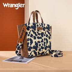 Wrangler Cow Print Concealed Carry Tote Bag