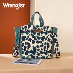 Wrangler Cow Print Concealed Carry Tote Bag
