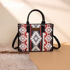 Wrangler Sherpa Aztec Canvas Concealed Tote Bag