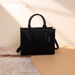 Wrangler Sherpa Aztec Canvas Concealed Tote Bag