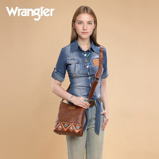 Wrangler Aztec Print Crossbody Bag