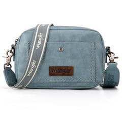 Wrangler Dual Zipper Stitch Crossbody Bag