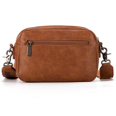 Wrangler Dual Zipper Stitch Crossbody Bag