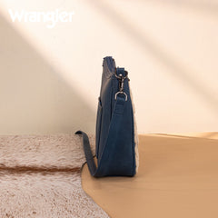 Wrangler Sherpa Aztec Canvas Crossbody