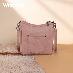 Wrangler Sherpa Aztec Canvas Crossbody