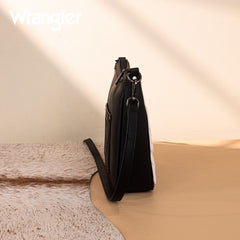 Wrangler Sherpa Aztec Canvas Crossbody