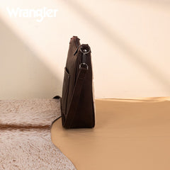 Wrangler Sherpa Aztec Canvas Crossbody